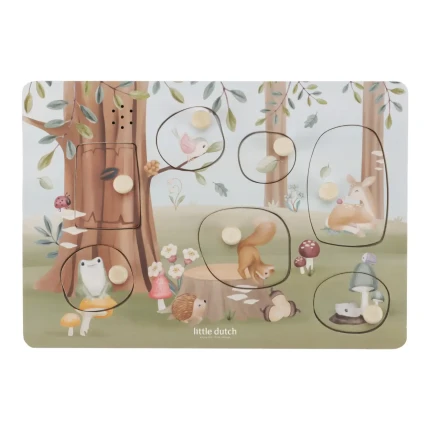 Puzzle dźwiękowe Forest Friends FSC / Little Dutch