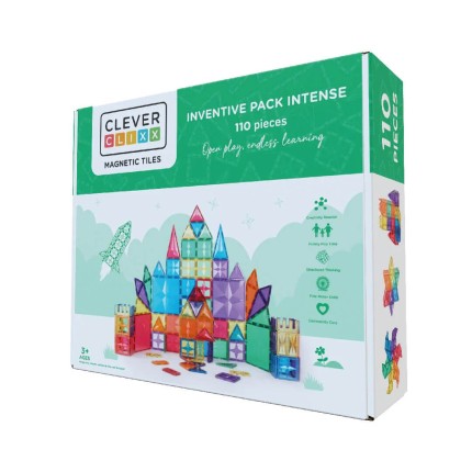 Klocki magnetyczne Inventive Pack Intense - 110 el. / Cleverclixx