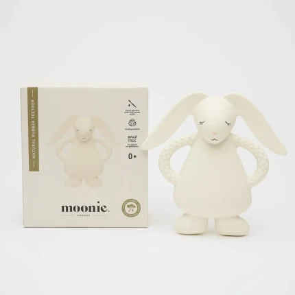Gryzak z naturalnego kauczuku - króliczek cream / Moonie