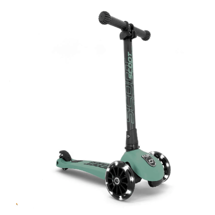 Highwaykick 3 LED Hulajnoga składana ze świecącymi kółkami 3+ Forest / Scootandride