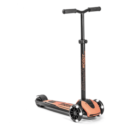Highwaykick 5 LED Hulajnoga trójkołowa balansowa ze świecącymi kółkami 5+ Peach / Scootandride