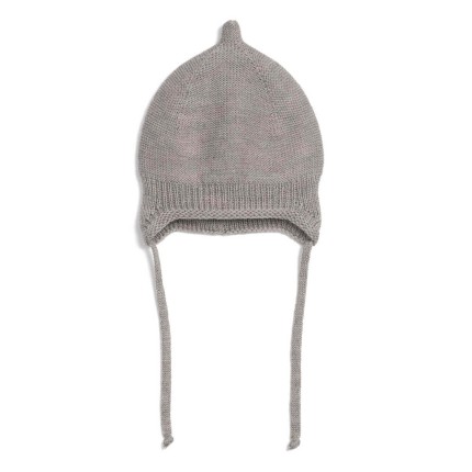 Czapka merino 100% BEIGE / Pink no More