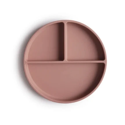 Talerzyk silikonowy z przyssawką - Cloudy Mauve / Mushie