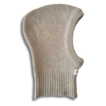 Wełniana kominiarka Merino&Cashmere SAND / Patulove