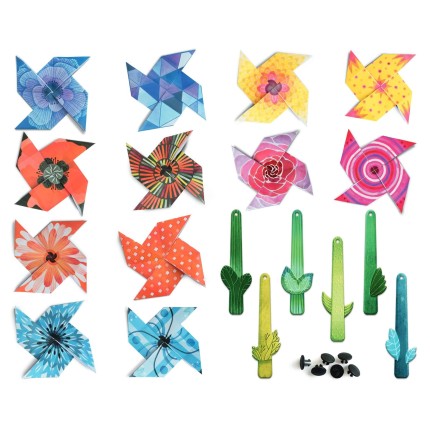 EASY ORIGAMI - zestaw kreatywny - WIATRACZKI / Ludattica