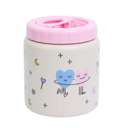 Termos obiadowy 500ml - Dancing Hearts / The cotton cloud