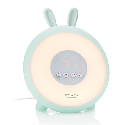 Lampka budząca światłem zielony królik / Rabbit&friends 52-0040