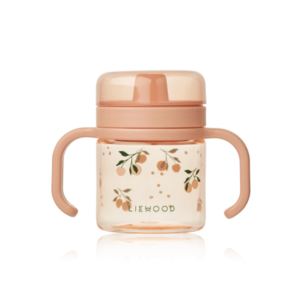 Tritanowy kubek niekapek Kylo, 280 ml - peach, sea shell / Liewood