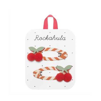 Spinki do włosów Stripy Cherry / Rockahula Kids