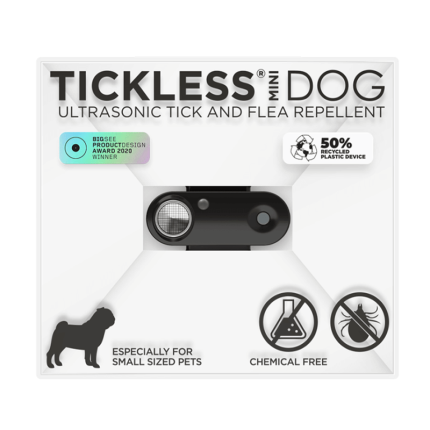 Ultradźwiękowe urządzenie chroniące przed kleszczami TICKLESS® Pet Mini Black / Tickless