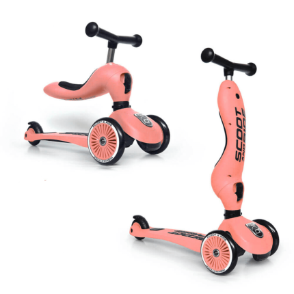 USZKODZONE OPAKOWANIE: Highwaykick 1 2w1 Jeździk i hulajnoga 1-5 lat Peach kolekcja Icecream / Scootandride