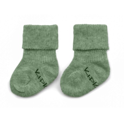 Skarpetki dla noworodków i wcześniaków Stay-on-Socks Newborn, Calming Green / KipKep