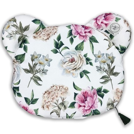 Płaska poduszka bambusowa MIŚ - Vintage Flowers / Cosy Cott
