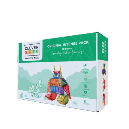 Klocki magnetyczne Original Intense Pack - 60 el. / Cleverclixx