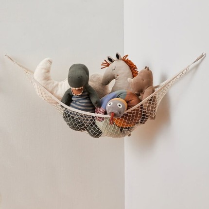 Organizer narożny Hamak na zabawki Beige / 3 Sprouts