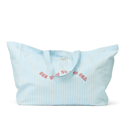Torba na ramię Maxi - see you by the sea, stripe pure sky / Liewood