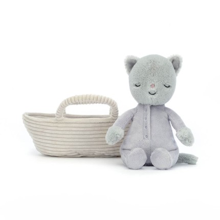 Kotek w Koszyczku 19 cm / Jellycat