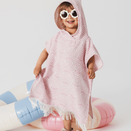 Ponczo kąpielowe dla dzieci ROSY POP / Patulove