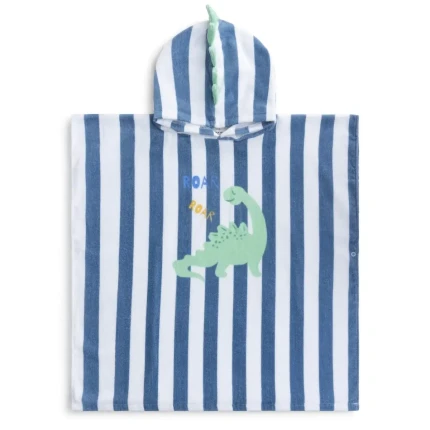 Bawełniane poncho kąpielowe Dino / The Swim Essentials