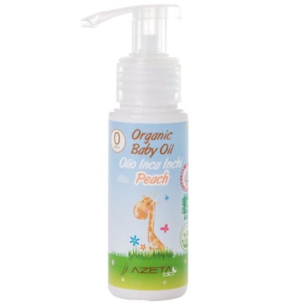 Organiczna oliwka brzoskwiniowa z Inca Inchi do pielęgnacji i masażu dla dzieci i niemowląt, 50 ml / Azeta Bio