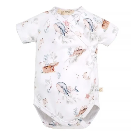 Body organic cotton krótki rękaw - MAGIC OCEAN / YOSOY