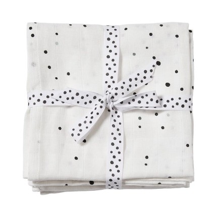 Pieluszka Dreamy Dots  - white 2szt. / Done by Deer