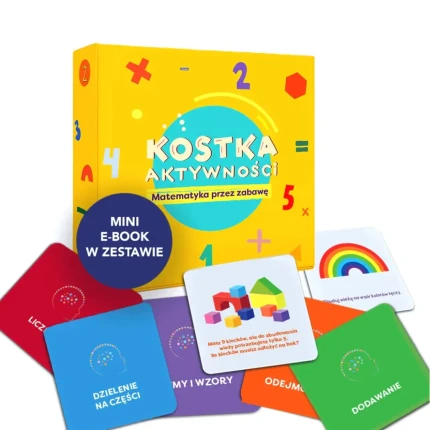 Karty do kostki aktywności - matematyka przez zabawę + mini e-book 3+ / rozwojowa mama