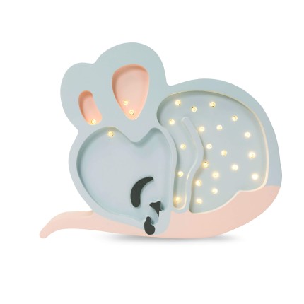 Lampa Little Lights Myszka - Light Grey / Little Lights