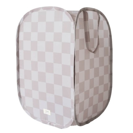 Kosz na pranie i zabawki Pop-up Checkerboard Beige / 3 Sprouts