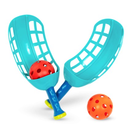 Scoop & Toss Game Set - gra zręcznościowa - szufle z piłkami / B.Toys
