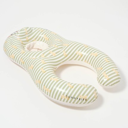 Pływający fotelik dla niemowląt Duck Sage Stripe / Sunny Life