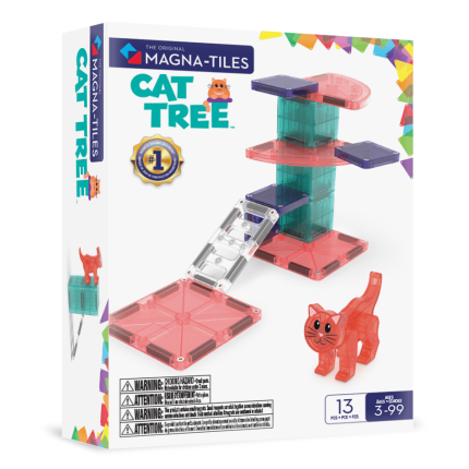 Klocki Magnetyczne Cat Tree 13 el. / Magna-Tiles
