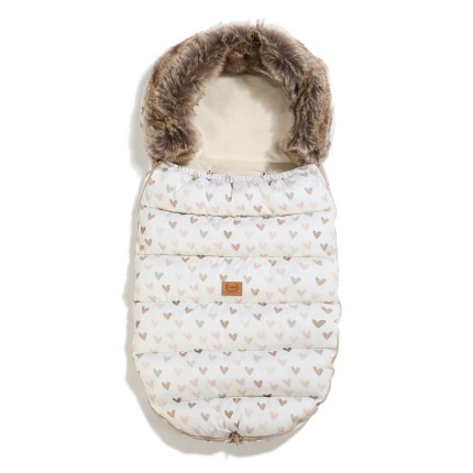 Śpiworek do wózka UNI Multi - HEARTBEAT BEIGE / La Millou