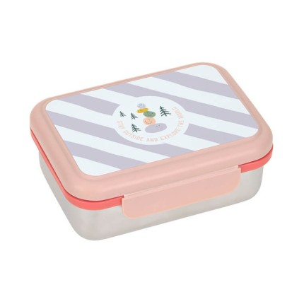 Lunchbox ze stali nierdzewnej Sunny Explorer rose & pink / Lassig