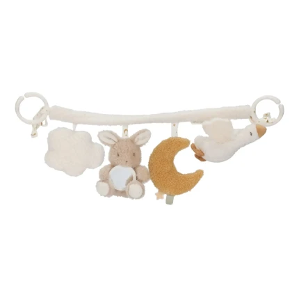Zawieszka interaktywna do wózka, fotelika Newborn Naturals / Little Dutch