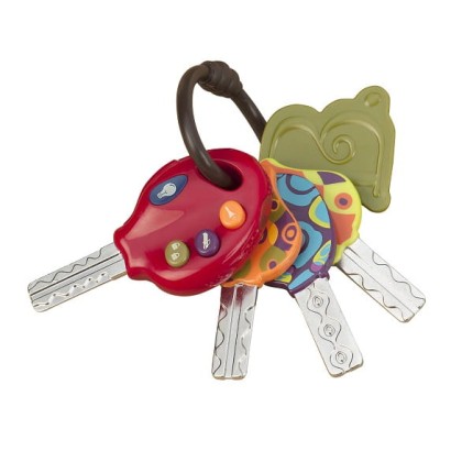 LucKeys – zestaw kluczy samochodowych z pilotem CZERWONY / B.Toys