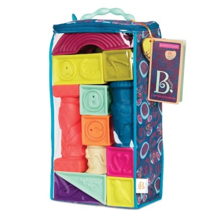 Elemenosqueeze – klocki miękkie – zestaw duży / B.Toys BX1003Z