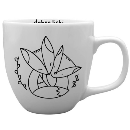 Porcelanowy kubek DOBRE LISKI 300ml / FOR.REST