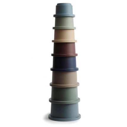 Stacking Tower - wieża z kubeczków FOREST / Mushie