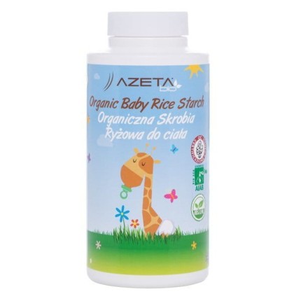 Organiczna skrobia ryżowa do kąpieli emolient dla niemowląt, 100 g / Azeta Bio