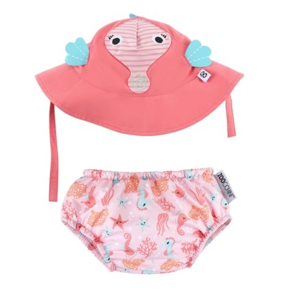 Pieluszka kąpielowa + czapka Konik Morski / Zoocchini