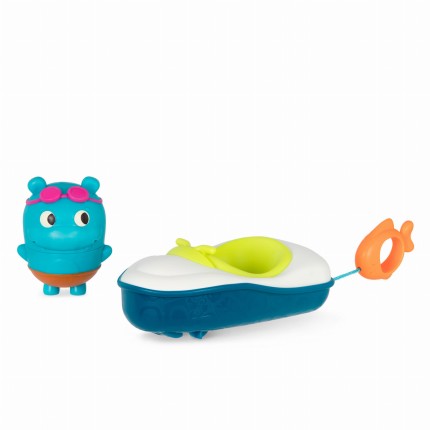 Pull & Go Rider – łódka z napędem i rozkręcaną sikawką  / B.Toys LB1711Z