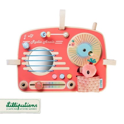 Drewniana tablica manipulacyjna Radio Flaming Anais 9 m+ / Lilliputiens  83181