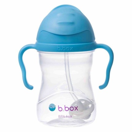 Bidon ze słomką 240 ml,  BORÓWKOWY / b.box