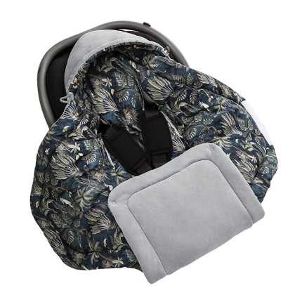 Otulacz, kocyk do fotelika samochodowego Magic Jungle Dark Blue