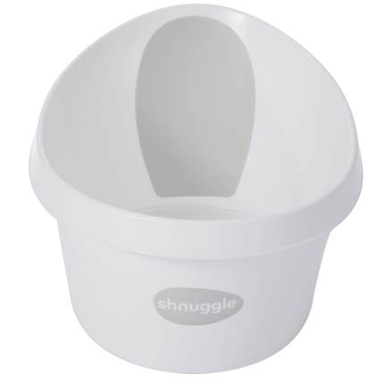 Wanienka Shnuggle Toddler z piankowym oparciem white and grey /Shnuggle