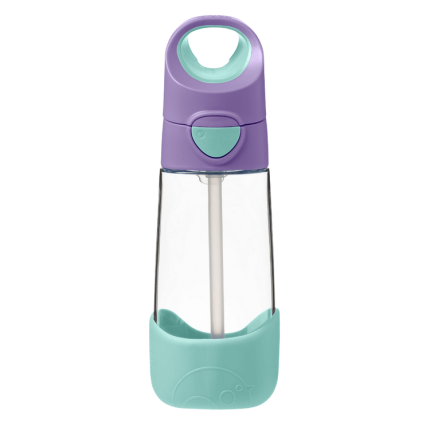 Tritanowa butelka ze słomką 450ml Lilac Pop / b.box
