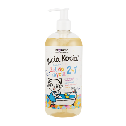 Łagodny żel do mycia 2 w 1 Kicia Kocia, 500 ml / MomMe