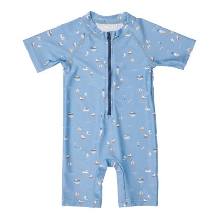 Swimsuit z rękawami Sailors Bay Dark Blue / Little Dutch