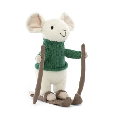 Merry Myszka na nartach 20 cm / Jellycat MER3S